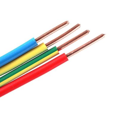 Buy Customized Color PVC Insulation Cable for House Wire 450/750V BV/BVR 1.5mm 2.5mm 4mm 6mm online manufacture