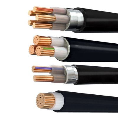 Black YJV/YJV22 Series Power Copper Electrical Wires for Building Industrial Cable
