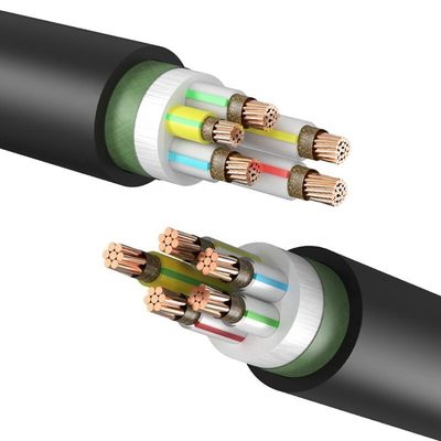 Power Transmission High Voltage Insulated PVC Jacket Copper Wires and Cables 0.6/1KV