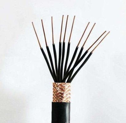 Black Sheath Control Flexible Shielded Cable Copper Core Heat Resistant