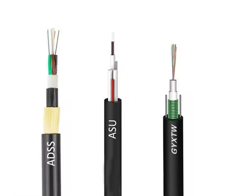 High security Central Fiber Optic Cable GYXTC8S Armored Fiber Cable